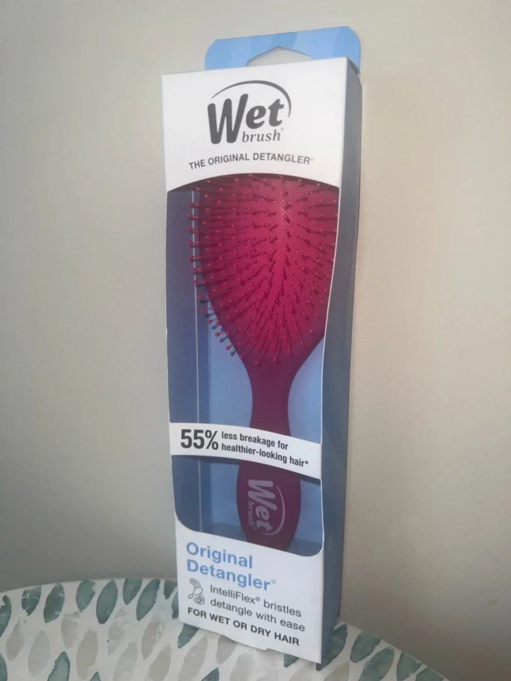 Wet Brush Original‎ Detangler Pink Hair Brush Wet Dry New